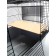 Cage for chinchillas "Pigzon" No. 8 with 2 wooden floors, collapsible, 58x40x48 cm, raspberry
