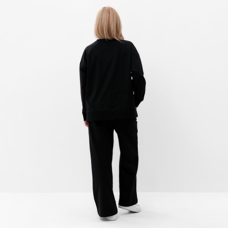 Women's costume (sweatshirt/pants), black color, size 42-3