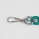 A chain for a bag, with carbines, plastic, 23 × 17 mm, 30 cm, green/silver color