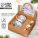 Happy New Year ceramics set, 180 ml mug, 2 pcs, spoon 2 pcs, white color