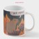 Mug - chameleon ceramic share "everything is good", 350 ml, white color