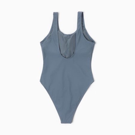 Swimsuit Women's Assigned plain minaku, gray color, size 46-8