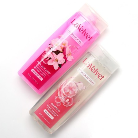 Shampoo and shower gel, 2 x 250 ml, gift set of cosmetics, Lavelvet-2