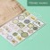 Stickers in the book "Classic and Watercolor" + 3 backgrounds 20.7x14.2 cm