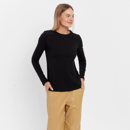 Women's longing, black color, size m (44)-2