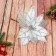 Decor "Winter Flower" 15.5x12 cm, white