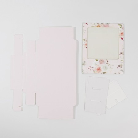 Box for sweets, confectionery packaging, 9 cells, “since March 8” 14.5 x 14.5 x 3.5 cm-4