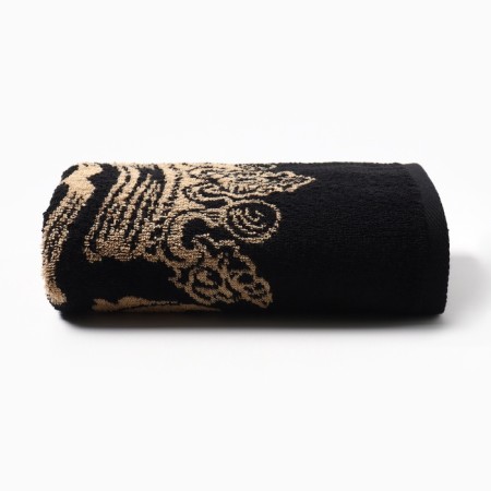 The towel Named Tensor Ethel "Egor" is black, 50x90cm, 100% cotton, 420g/m2-1