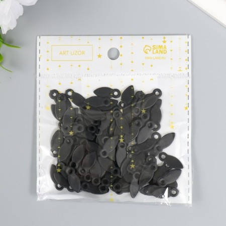 Photo-chanker (set of 100 pcs) plastic black 2.4x0.9 cm-5