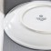 Porcelain plate flat dots nube, d = 20 cm, white color