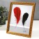 Photo frame plastic 20x25 cm "Valentine" Golden with a gold drawing 28x23 cm