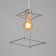 Bayerlux lamp "Angelo" 1x40W E27 chrome 18x18x70cm