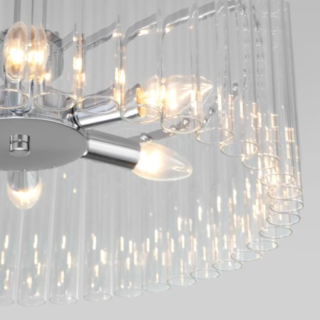 Ceiling light Bogate’s Flamel 374/6, E14, 6x60W, 500x500x380 mm, chromium color-2