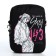 Youth bag with zipper, black color