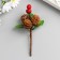 Decor for creativity "A twig with 3 cones and 3 berries" 7.5 cm