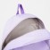 A backpack with a zipper, 4 outer pockets, lilac color