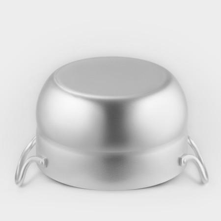 Aluminum pan, 2.5 l, hemispherical, metal cover-2