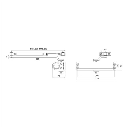 Deuter door pin Ultimate, DD-150 A-C (80-160 kg), white, frost-resistant color-2
