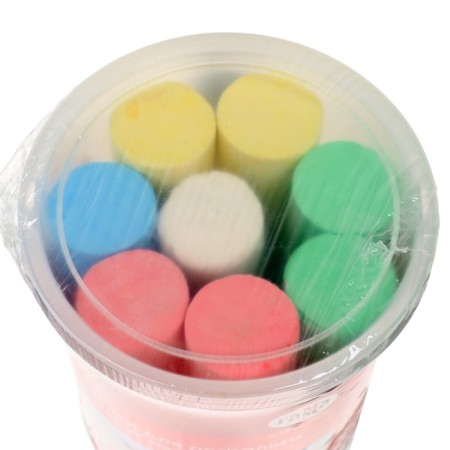 Locks for asphalt Gamma "Cartoons" color, 8 pieces, round, in a plastic bucket-1