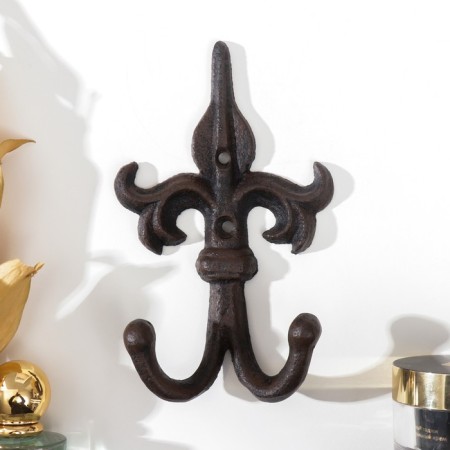 Hooks decorative cast iron "Forged peak" 16x10x4 cm-1