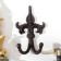 Hooks decorative cast iron "Forged peak" 16x10x4 cm