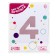 Foil ball 40 "number 4", dusty rose Slim