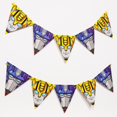 Garland on the tape "Optimus and Bumblebee", length 157 cm, transformers-1