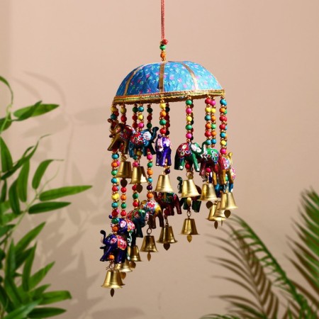 Interior suspension with bells "Lovely Elephants" 16x16x60 cm mix-5