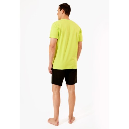 Male set: T -shirt, shorts, size m, green color-5