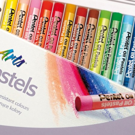 Oil pastel, 16 colors, Pentel, 8/60 mm, in cardboard-4
