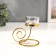 Climber Metal, glass for 1 candle "spiral" gold 12.5x9.8x8 cm