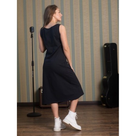 Female dress, size 52, black color-4