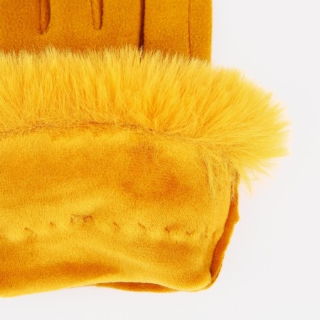 Gloves are female, dimensionless, without insulation, yellow color-2