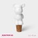 The plug for the bottle of the share "Stylish Bear", 3.5 × 3.5 × 10 cm