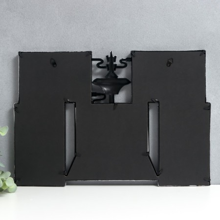 Photo frame Plastic in 5 photos 10x15 cm "Laptbook" Dark silver 30.5x44.5 cm-1