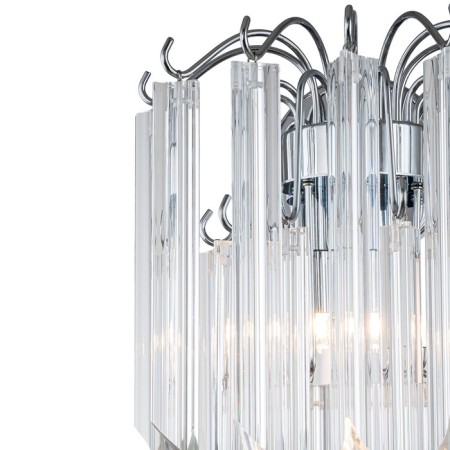 Bra Indigo, 12035/2W Chrome. 2x40W, G9, 280x190x445 mm, transparent color-1