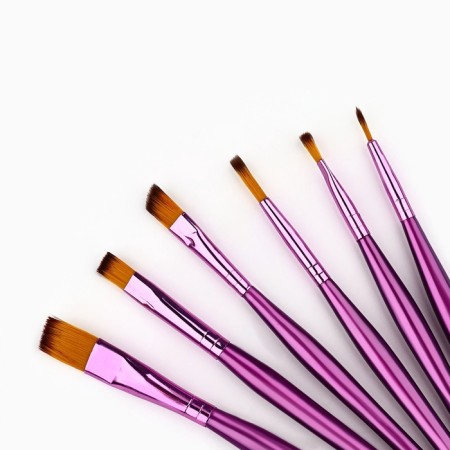 Drawing brush set 6 pcs. Synthetics are flat "Create"-3