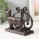 Souvenir cast iron stand "Cat" 13.2x6.4x11.5 cm