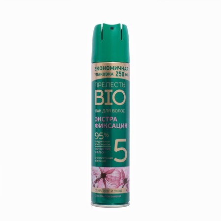Hair varnish lovely BIO, extrafixation, with bamboo extract, 250 ml