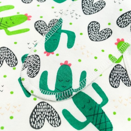 Kit for children (vests, sliders), white color/cacti, height 68 cm-4