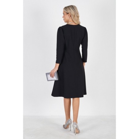 Women's dress, size 42, black color-1