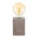 PrestWick 1x60W table lamp E27, gray 9x9x13 cm