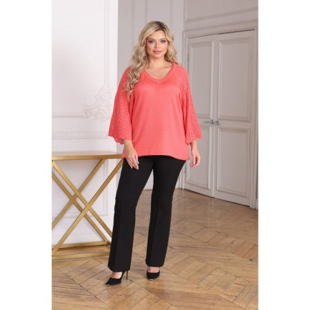 Female jumper, size 52, coral color-6