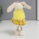 Souvenir "Bunny with a flower in a checkered skirt" 13 cm