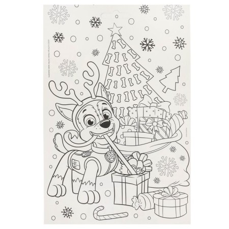 Application by foil "New Year" 23x15 cm, puppy patrol-3