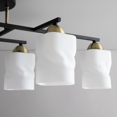 Citilux ceiling chandelier "Jerome" CL129265, 77.5x40x25.5 cm, 6x75W, E27, Black Color Black-2