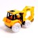 Excavator Truck, works on batteries, light and sound, yellow color