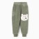 Pants for boys, I have started, green color, height 116-122 cm