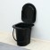 Bucket-loop, h = 39 cm, 17 l, removable chair, black