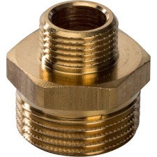 Ниппель переходной STOUT SFT-0003-003438, 3/4" x 3/8", наружная/наружная резьба